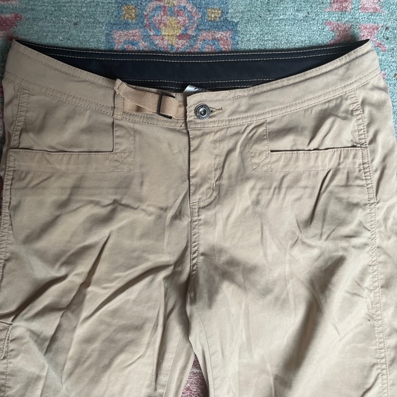 prAna Stretch Zion Straight Men's Khaki Tan Nylon Hiking Utility Tech Pants Sz S - Picture 3 of 6